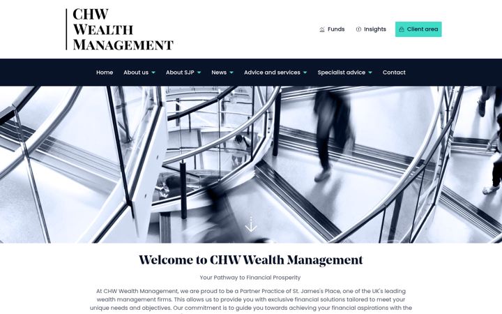 Snímek obrazovky chwwealth.co.uk