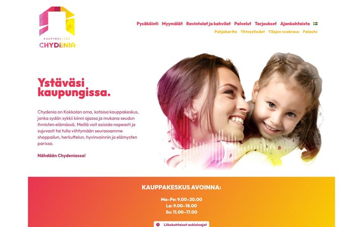 Screenshot di chydenia.fi