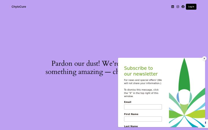 Screenshot of chylocure.com