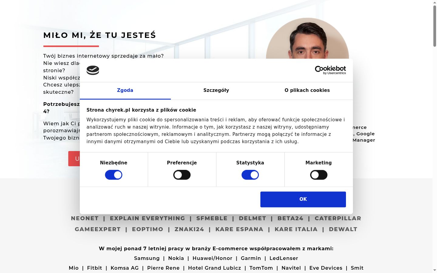Snímka obrazovky banera súhlasu zobrazeného pred akoukoľvek interakciou