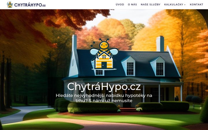Skjermbilde av chytrahypo.cz