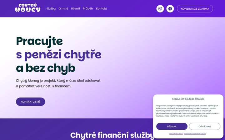 Captura de pantalla de chytrymoney.cz