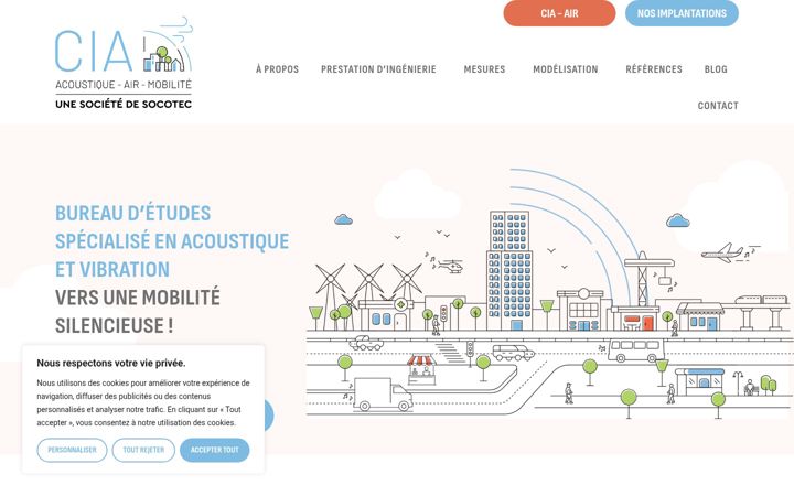Captura de pantalla de cia-acoustique.fr
