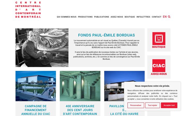 Captura de pantalla de ciac.ca