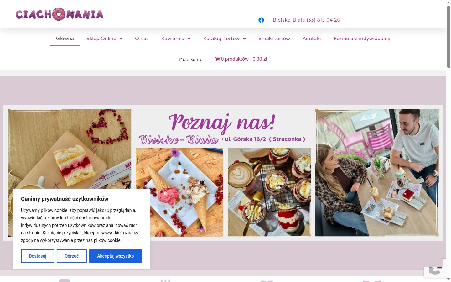 Sutikimo reklamjuostės, rodytos prieš bet kokią sąveiką, ekrano kopija