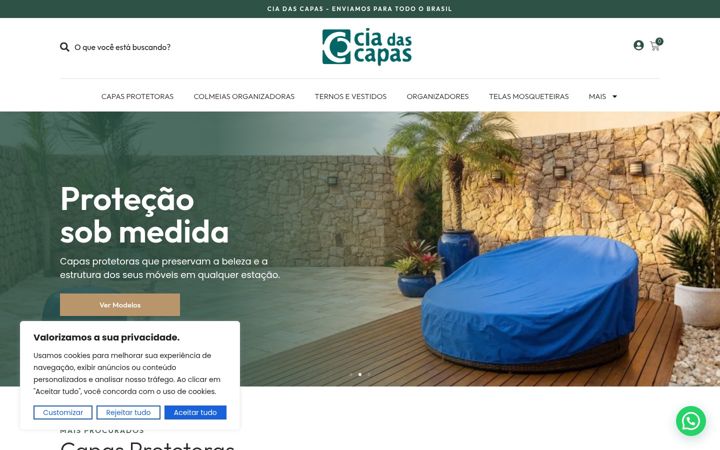 Екранна снимка на ciadascapas.com.br