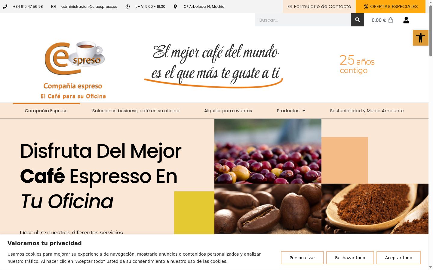 Screenshot tal-banner tal-kunsens muri qabel kwalunkwe interazzjoni