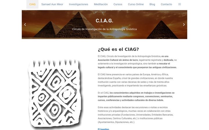Snímek obrazovky ciagweb.es