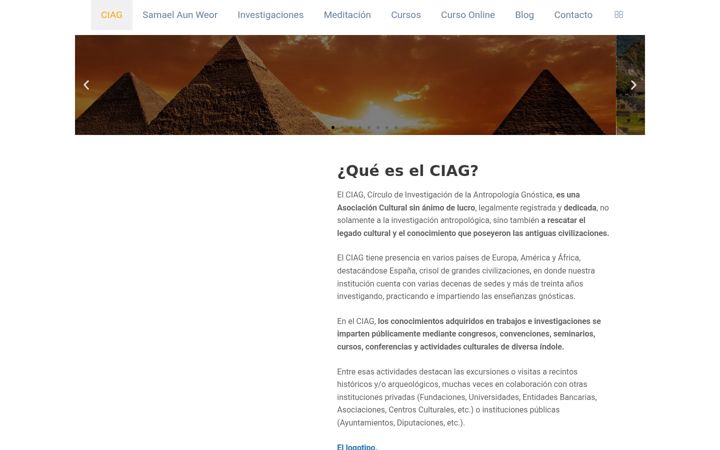 Snímek obrazovky ciagweb.org