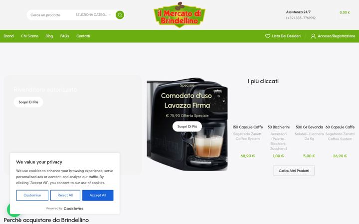 Képernyőkép: cialdecaffebrindellino.it