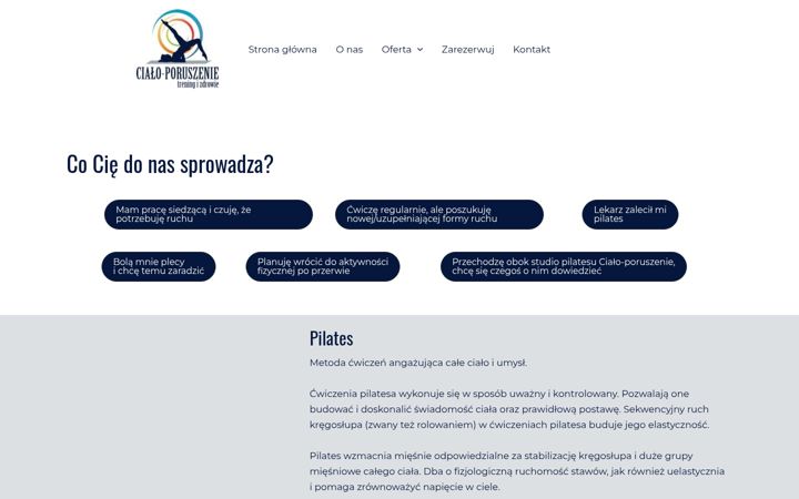 Captura de pantalla de cialoporuszenie.pl