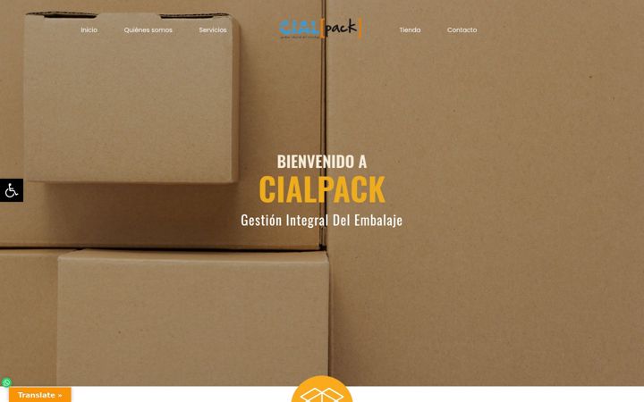 Snímek obrazovky cialpack.es