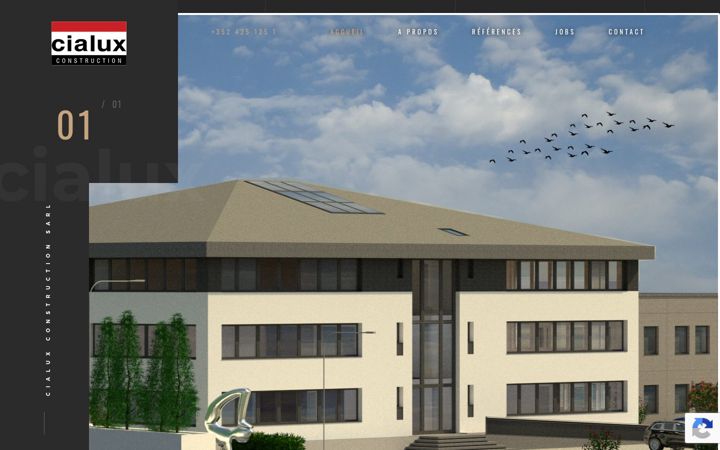 Screenshot of cialux.construction