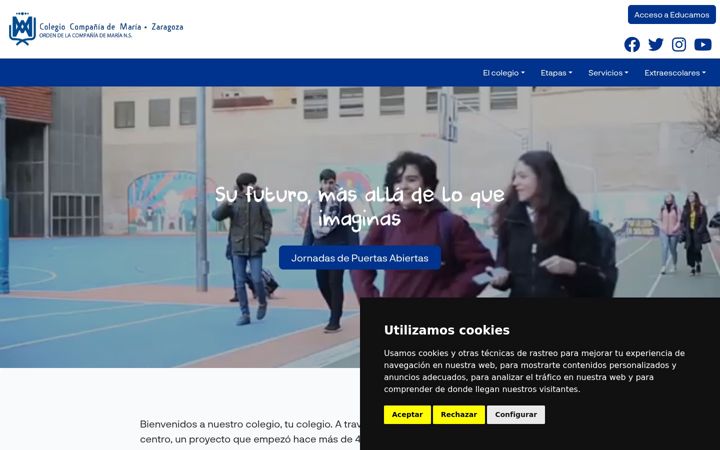 Snímek obrazovky ciamariaz.org