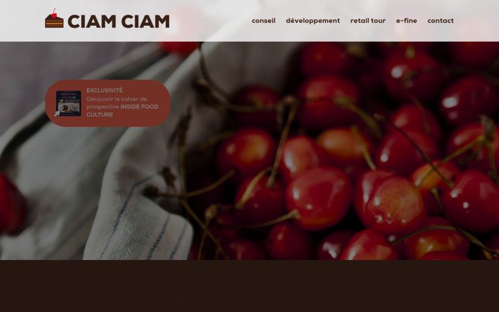 Captura de pantalla de ciamciam.fr