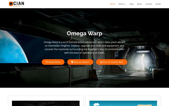Screenshot of ciangames.com