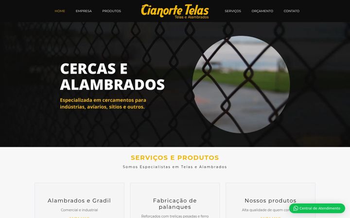 Ekrānuzņēmums no cianortetelas.com.br