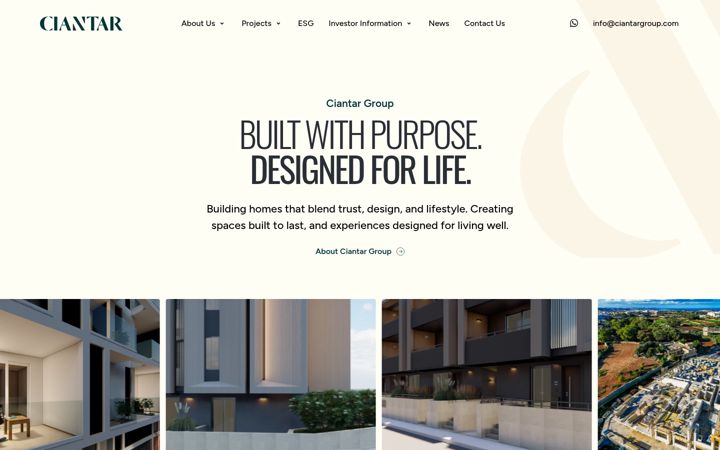 Screenshot of ciantargroup.com