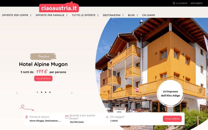 Képernyőkép: ciaoaustria.it