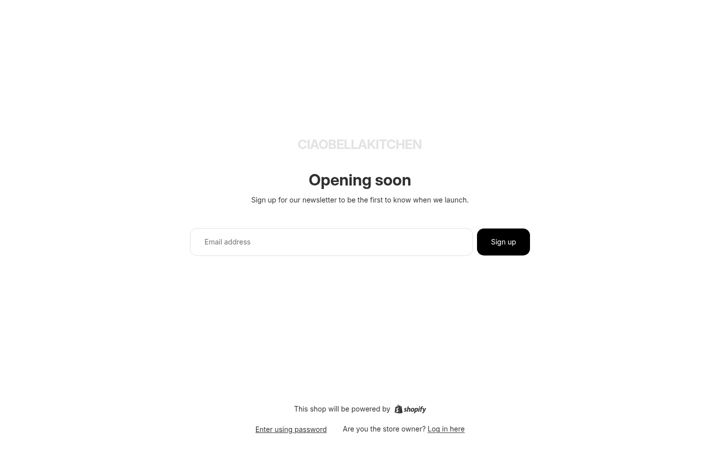 Screenshot of ciaobellakitchen.com