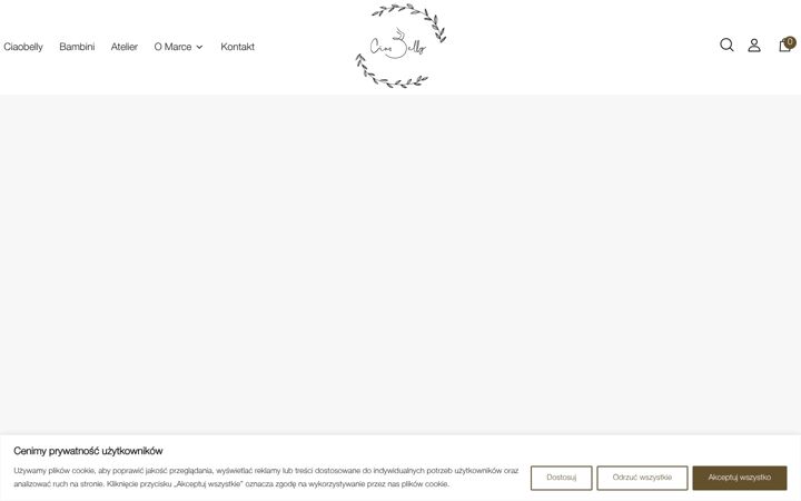 Screenshot stránky ciaobelly.pl
