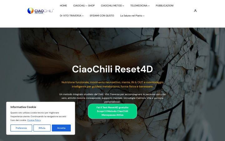 Screenshot of ciaochili.it