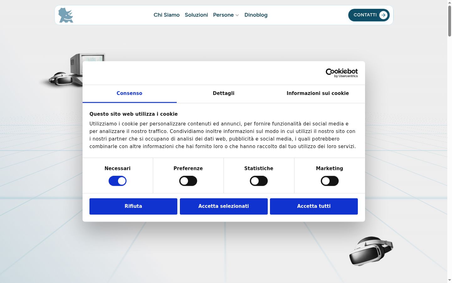Screenshot tal-banner tal-kunsens muri qabel kwalunkwe interazzjoni