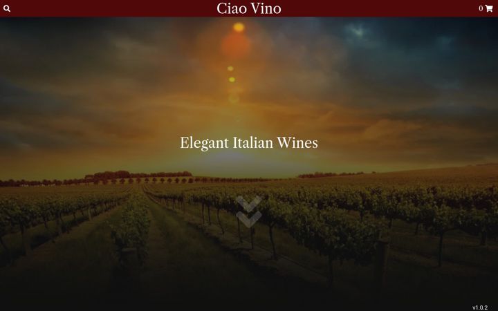 Екранна снимка на ciaovino.be