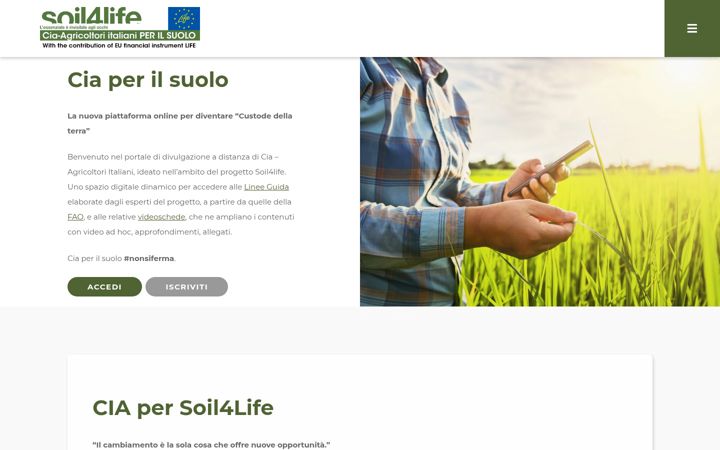 Screenshot of ciaperilsuolo.it