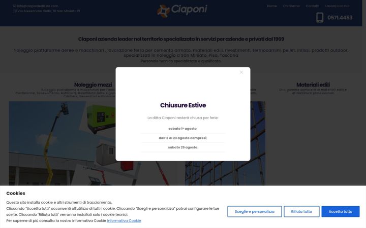 Screenshot of ciaponiedilizia.com