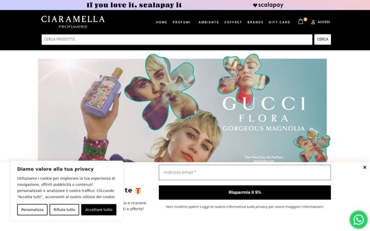 Screenshot of ciaramellaprofumerie.it