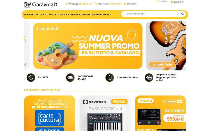 Ekrano kopija ciaravola.it