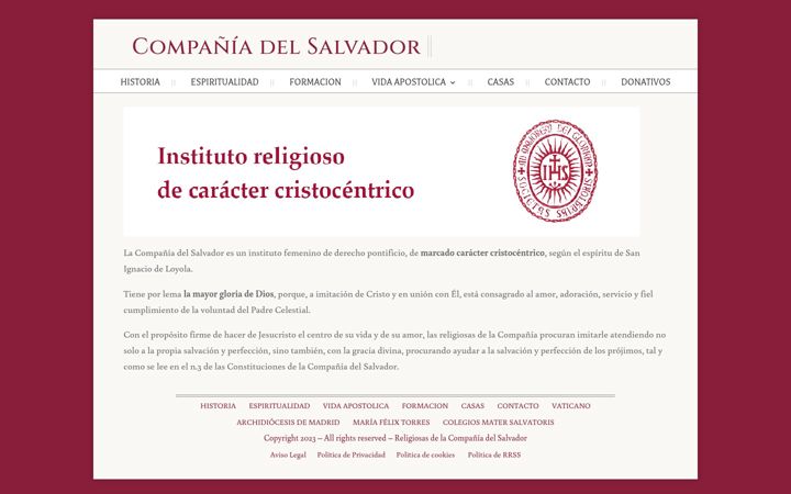 Snímek obrazovky ciasalvador.org