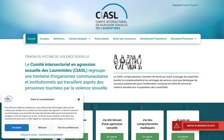 Captura de pantalla de ciasl.ca