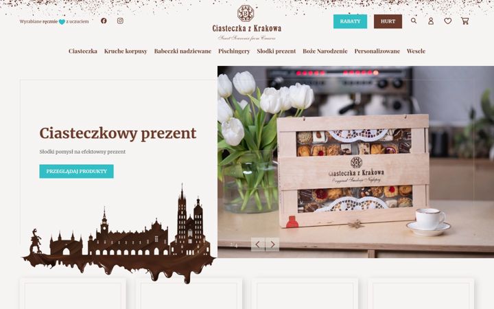 Screenshot of ciasteczkazkrakowa.pl