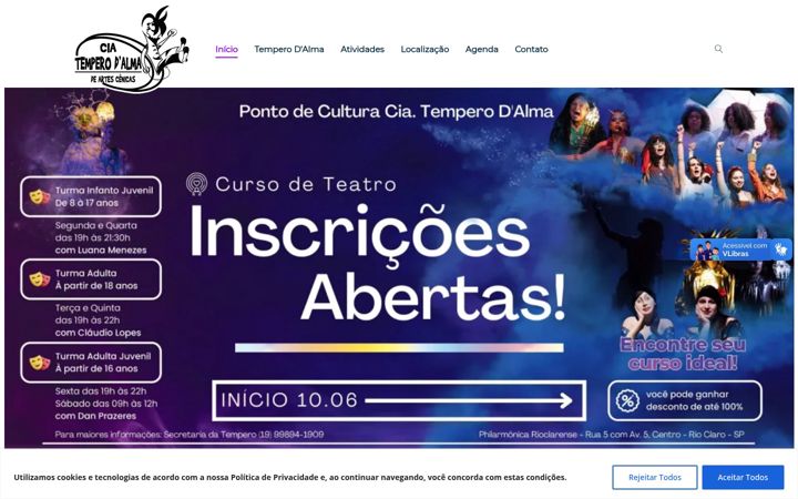 Ekrānuzņēmums no ciatemperodalma.com.br
