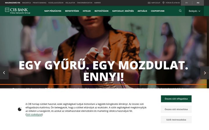 Screenshot of cib.hu