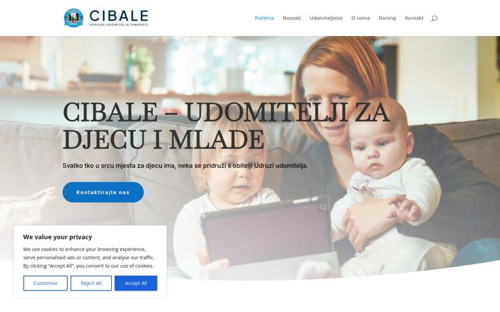 Screenshot van cibale.hr