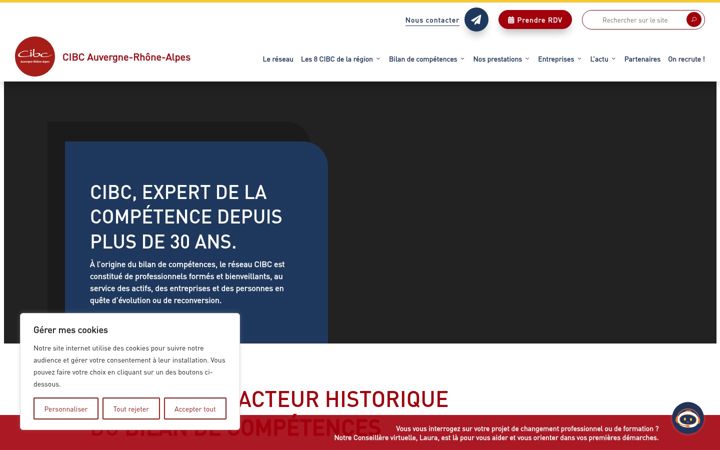 Captura de pantalla de cibc-auvergne-rhone-alpes.fr
