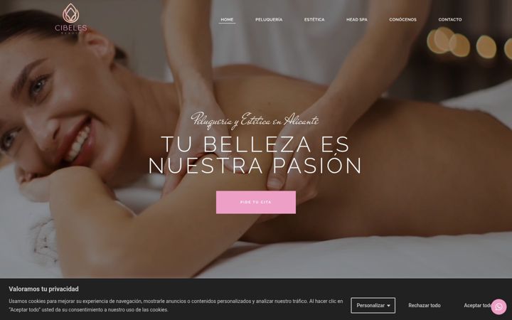Screenshot di cibelesbeauty.es