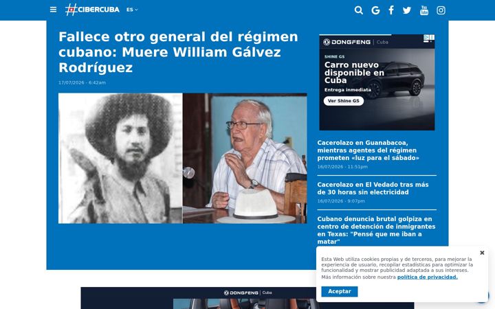Screenshot von cibercuba.com