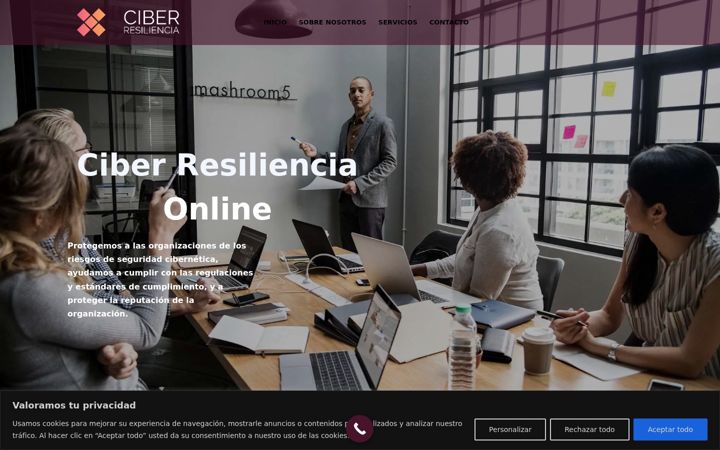 Screenshot di ciberresiliencia.es
