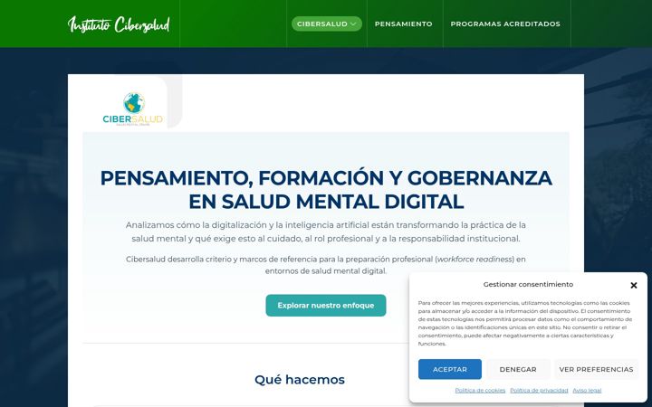 Screenshot di cibersalud.es