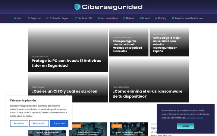 Screenshot of ciberseguridad.top