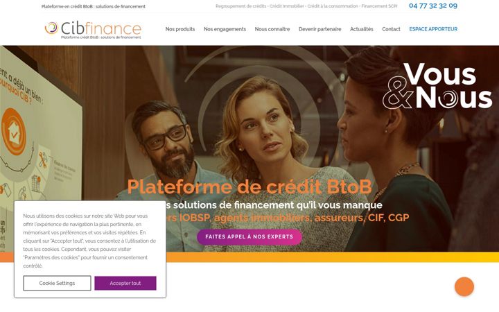Zrzut ekranu cibfinance.fr