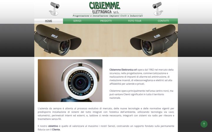 Snímek obrazovky cibiemme-elettronica.eu