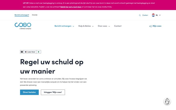 Screenshot του cibincasso.nl