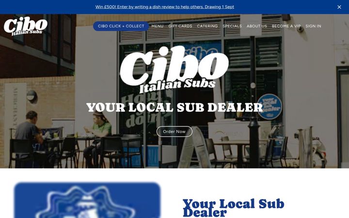 Screenshot of ciboitaliansubs.com