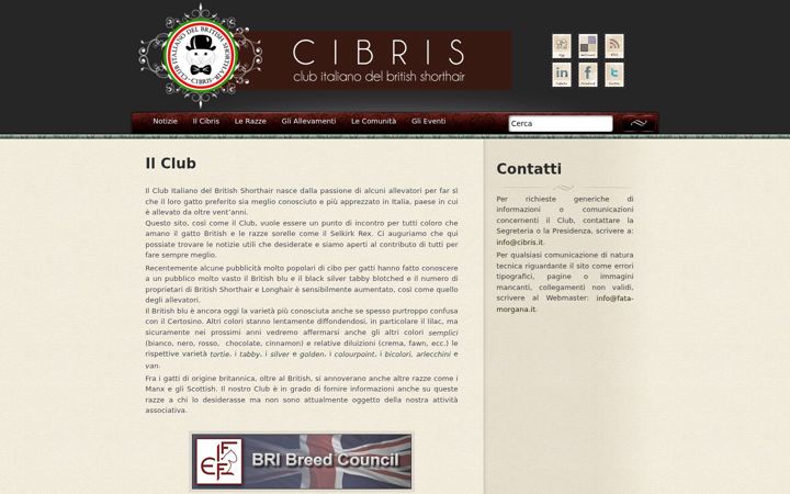 Snímek obrazovky cibris.it