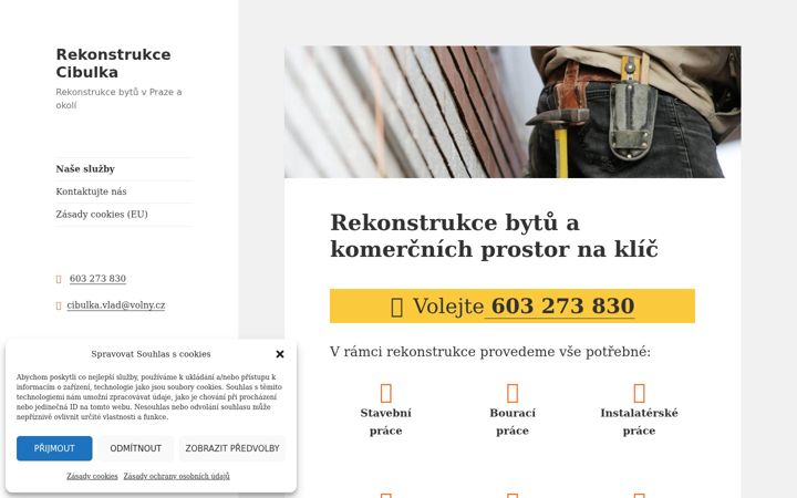 Captura de pantalla de cibulkarekon.cz